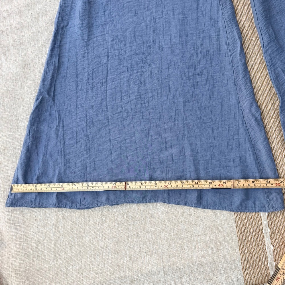 Cider‎ Blue Textured Wide Leg High Rise Pants Small - Picture 3 of 8